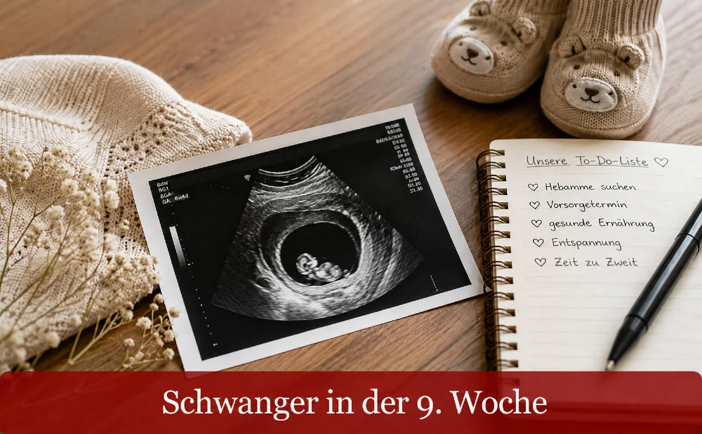 Schwanger in der 9. Woche - Symbolbild